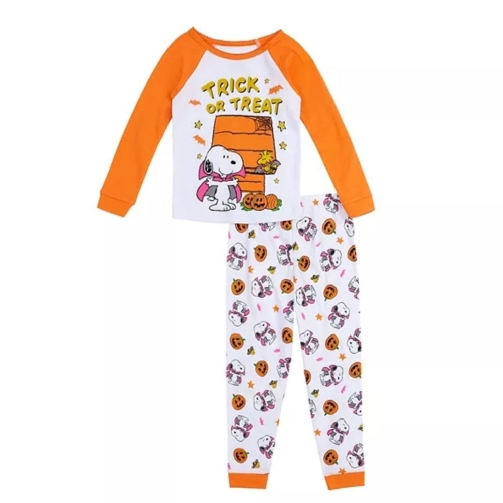 New Snoopy Halloween Pajamas - Glow In The Dark, Girls, Size 4T